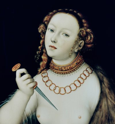 The Suicide of Lucretia (detail) by Lucas Cranach the Elder